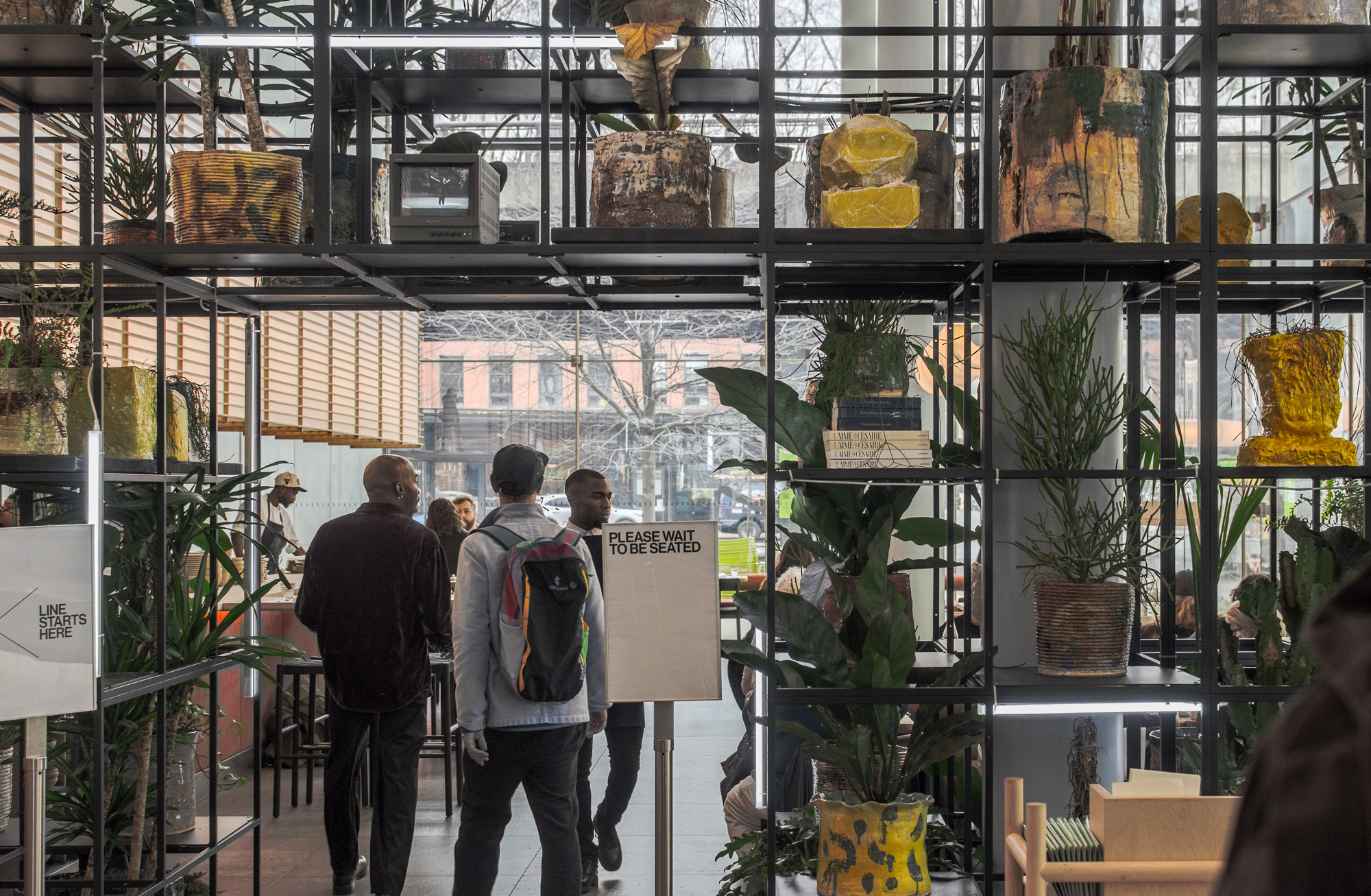 The cafe at the Whitney Museum in New York